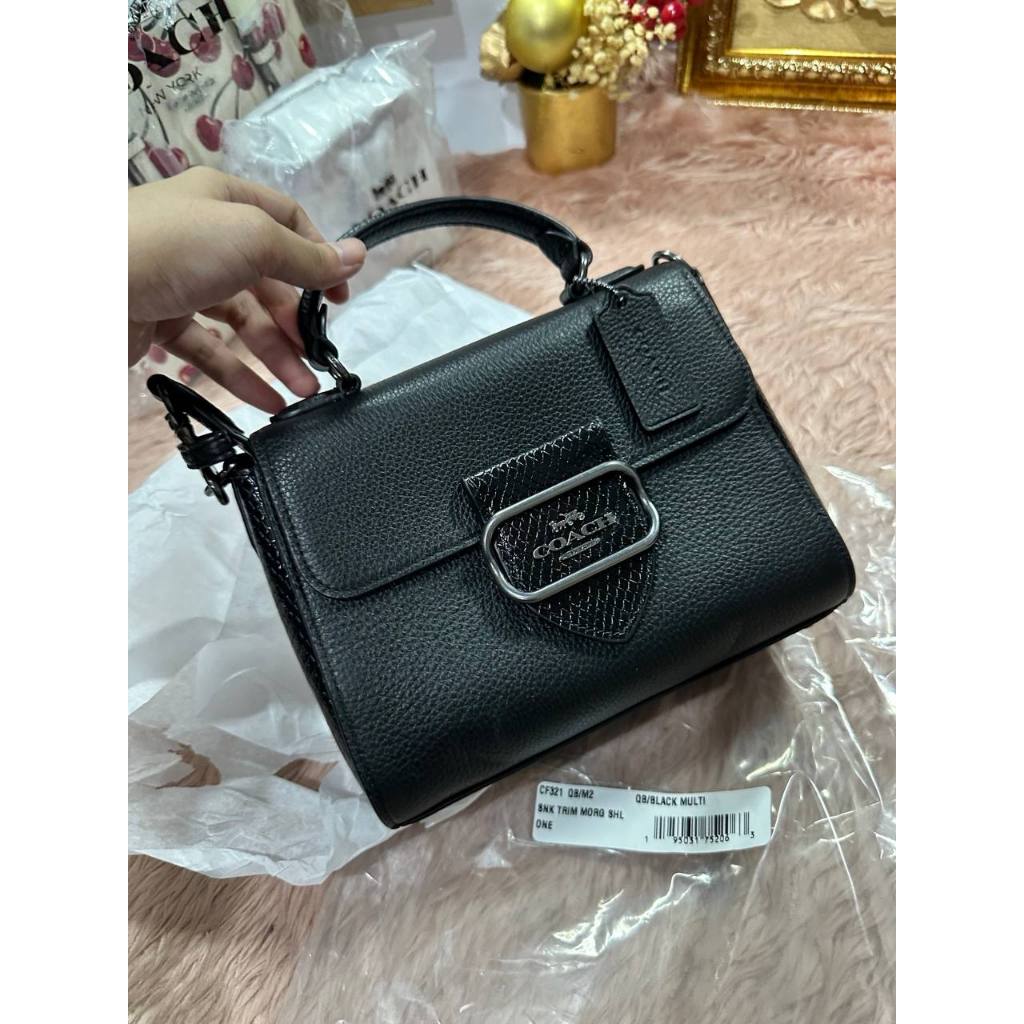 ORIG & IMPORTED CCH Morgan Top Handle Satchel Bag Black