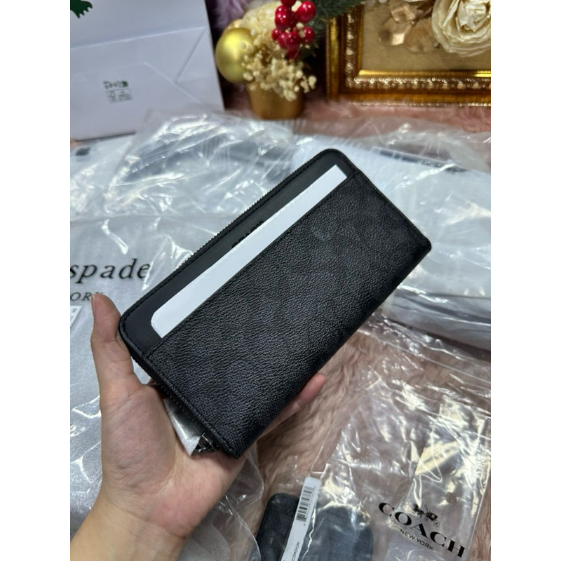 ORIG & IMPORTED CCH Accordion Long Men's Wallet In Signature Canvas Black