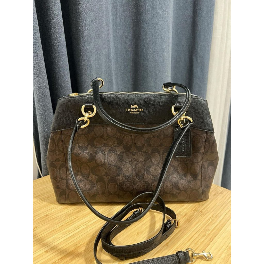 ORIG Preloved CCH Large Brooke Carryall Shoulder Bag Brown