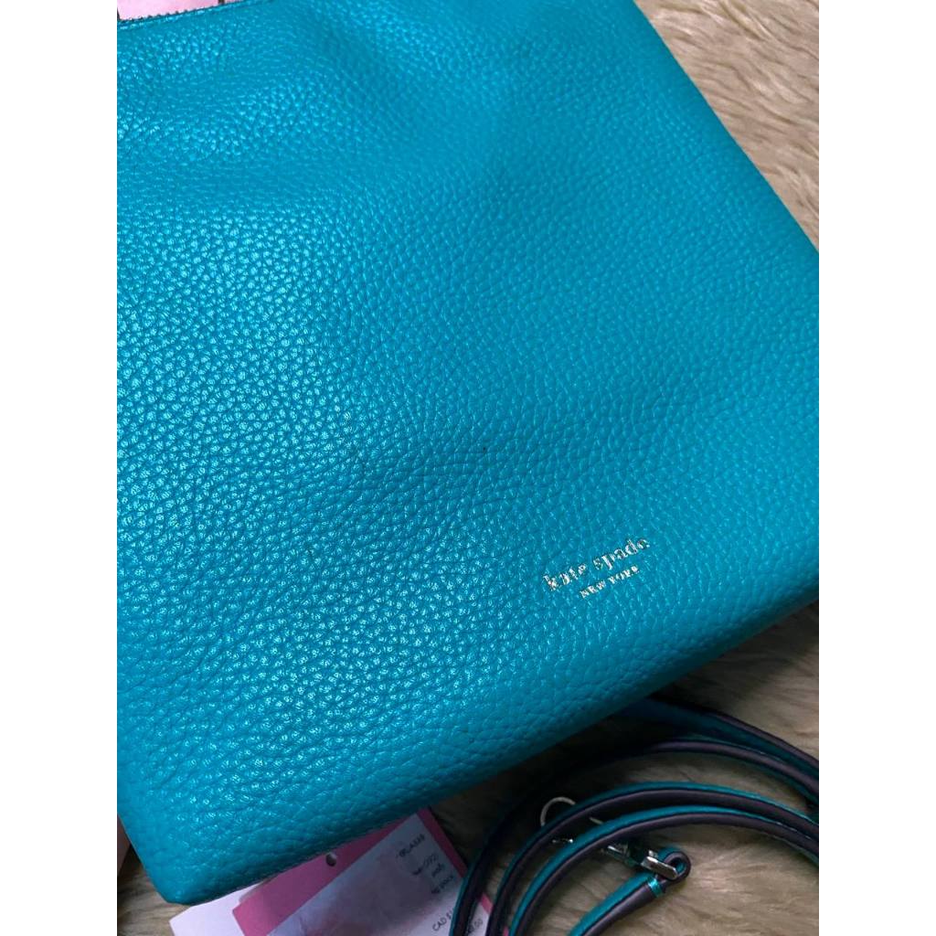 ORIG & IMPORTED KS Polly Small Swing Pack Fiji Green Leather Bag