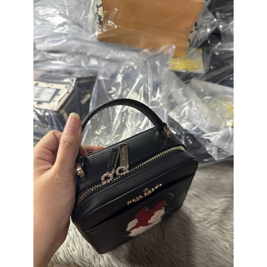 ORIG & IMPORTED KS Disney Minnie Mouse Daisy Vanity Crossbody Bag Black