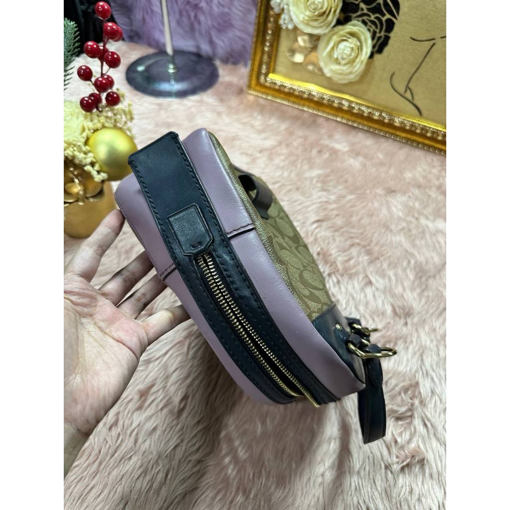 ORIG Preloved CCH Andi Mini Convertible Backpack Brown/Purple Bag