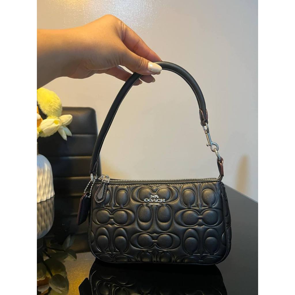 ORIG Preloved CCH Nolita 19 In Signature Leather Black Small Bag