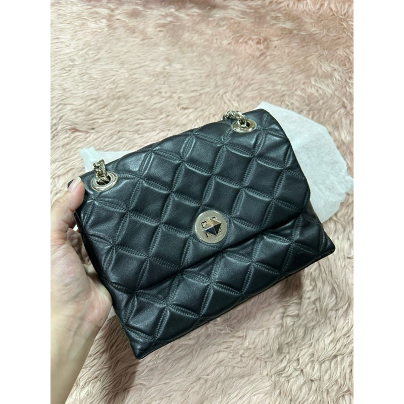 ORIG PRELOVED Natalia Small Flap Crossbody Black Bag