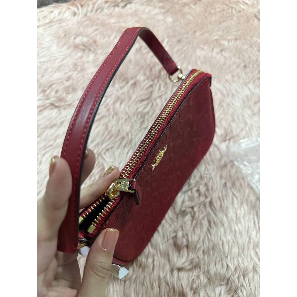 ORIG & IMPORTED CCH Nolita 19 Wristlet Small Red Signature Leather Bag