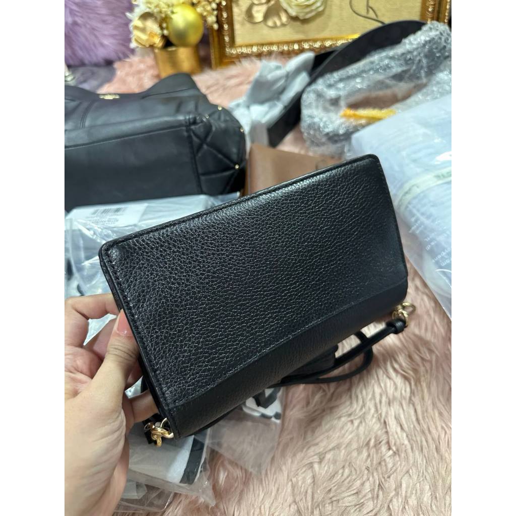 ORIG Preloved CCH Anna Foldover Clutch Crossbody Black Bag