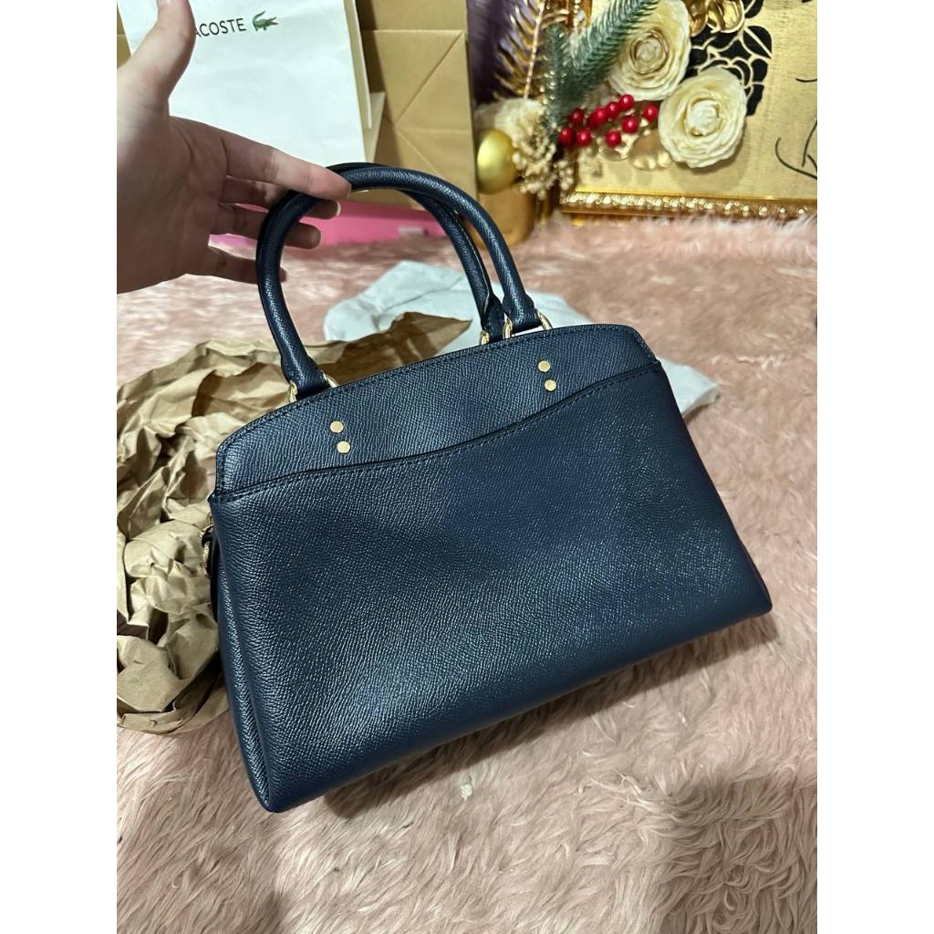 ORIG Preloved CCH Mini Lillie Carryall Satchel Bag Navy Blue