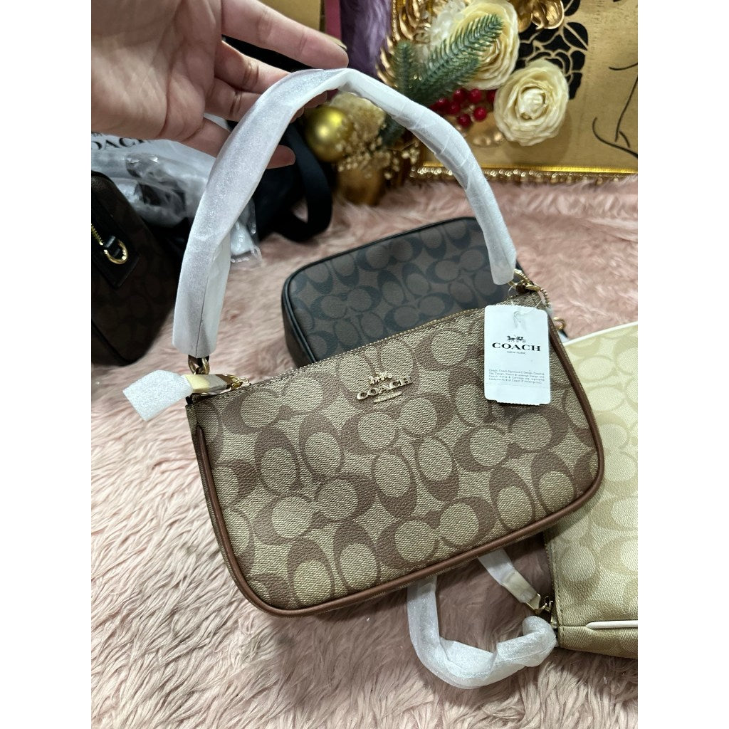 ORIG & IMPORTED CCH RARE Top Handle Nolita Small Bag Khaki Saddle Brown