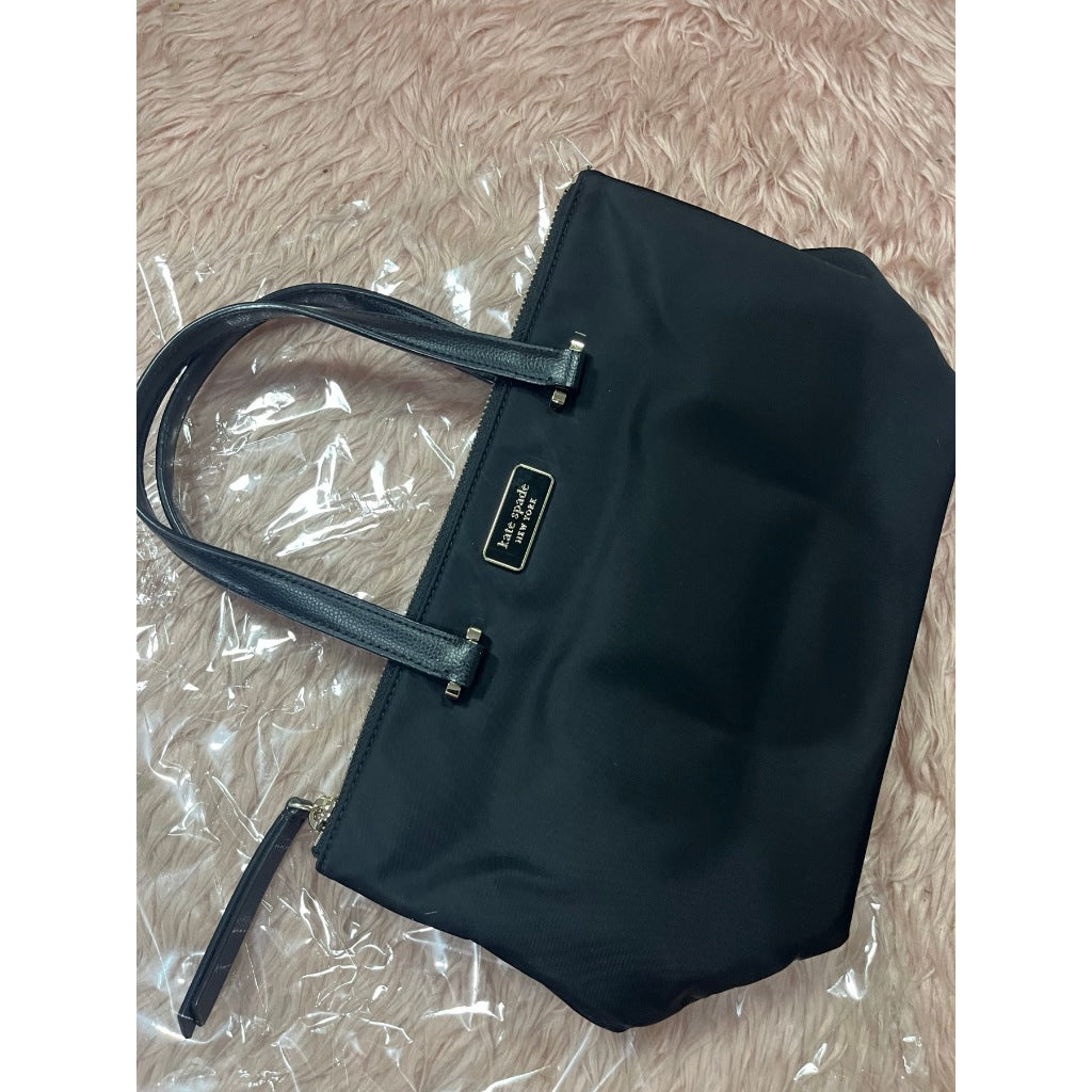 ORIG Preloved KS Dawn Insulated Tote Small Black Nylon Bag