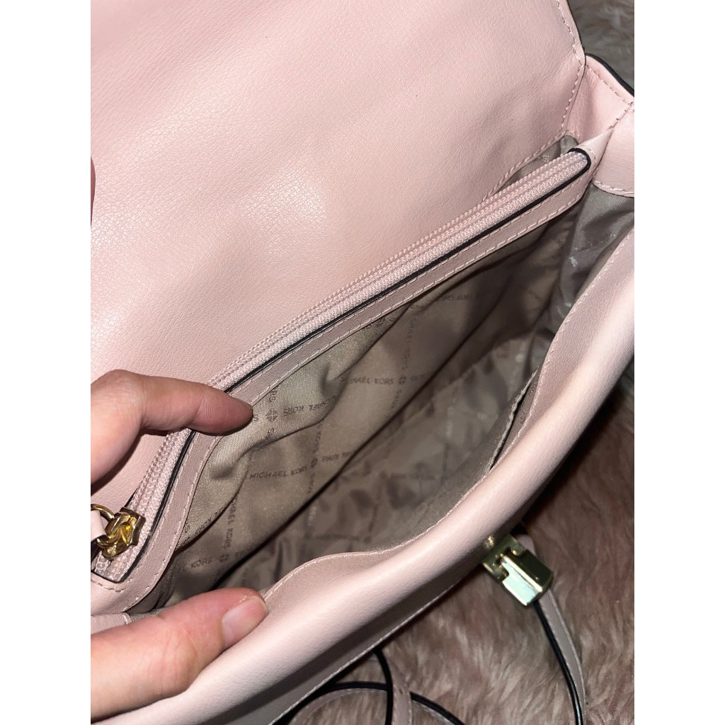 ORIG Preloved MICHAEL KORS MK Sloan Medium Top Handle Satchel Pink Bag