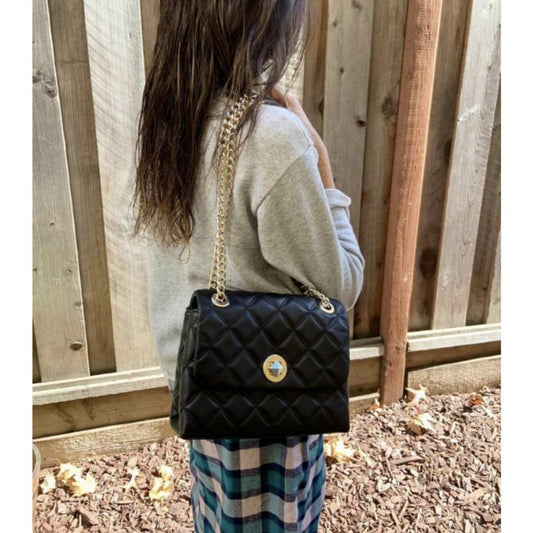 ORIG Preloved KS Natalia Small Flap Crossbody Black Bag
