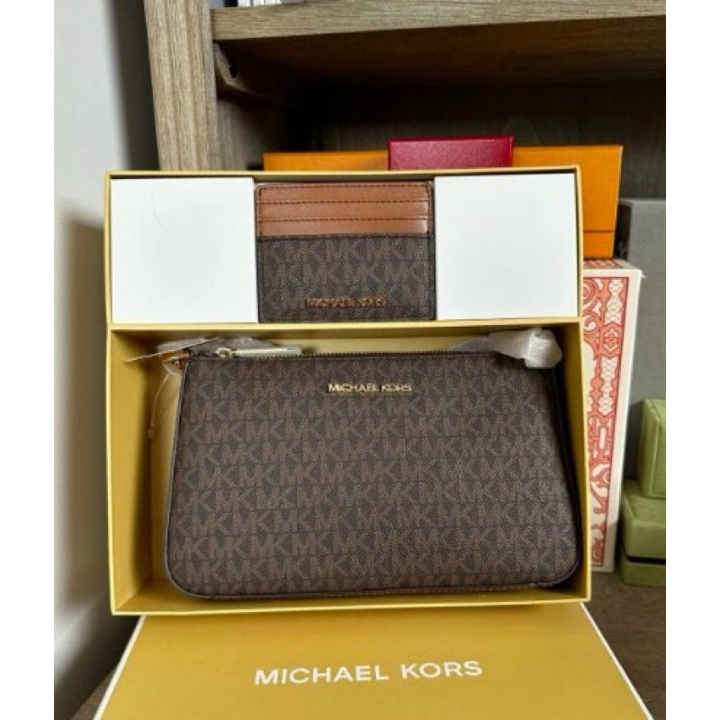 ORIG & IMPORTED MK Jet Set Medium Shoulder Chain and Crossbody Bag Brown