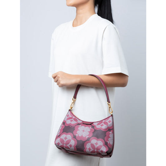 ORIG PRELOVED  KS Reece Small Shoulder Bag Garnet Rose Pink