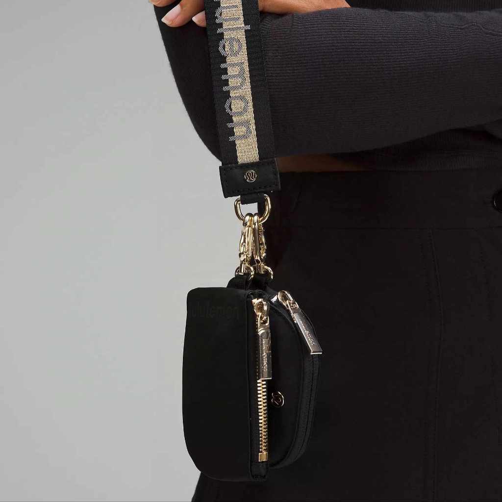 ORIG & IMPORTED Lululemon Dual Pouch Wristlet Small Wallet Keychain