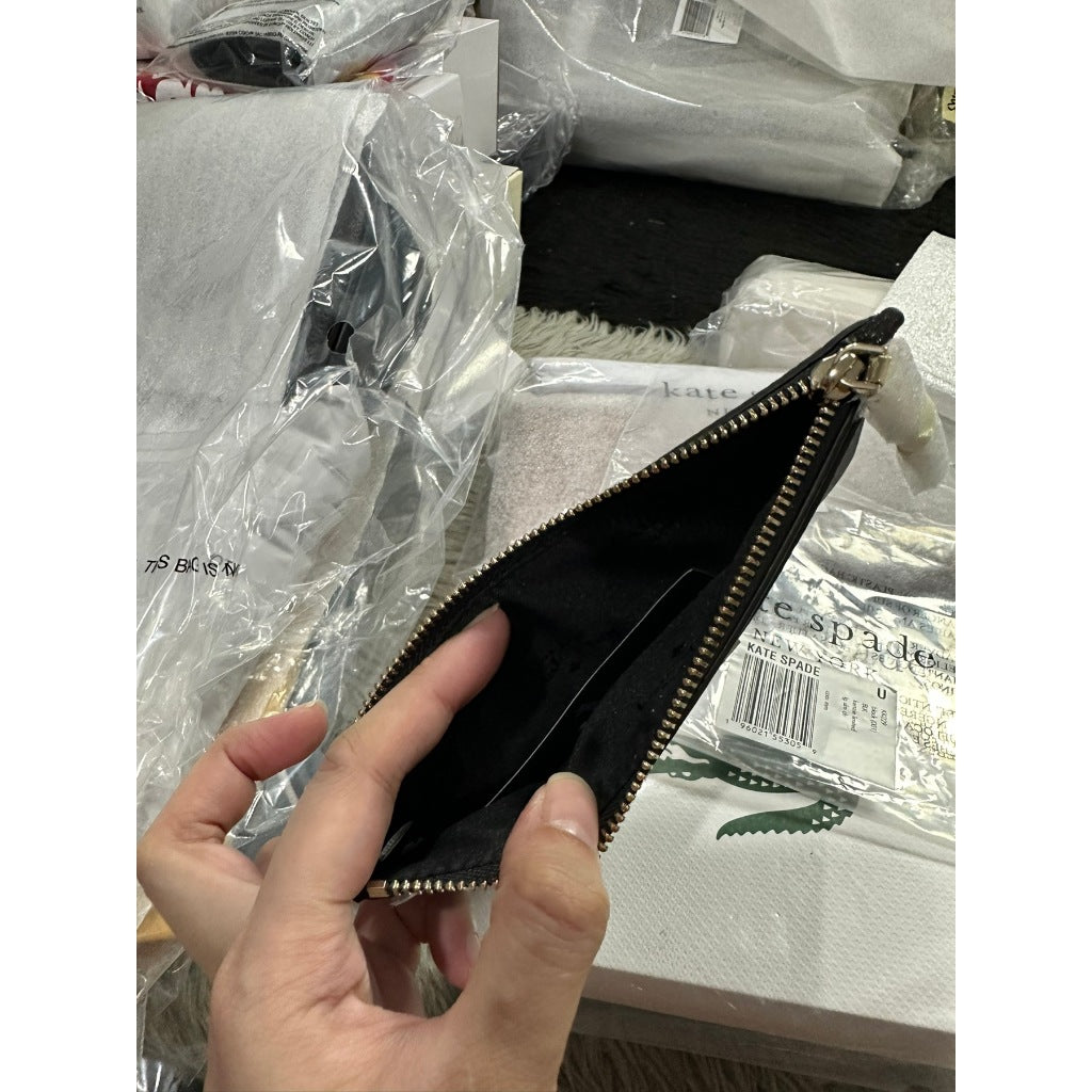ORIG & IMPORTED KS Kenzie Large Slim Card Holder Wallet in Black Pink