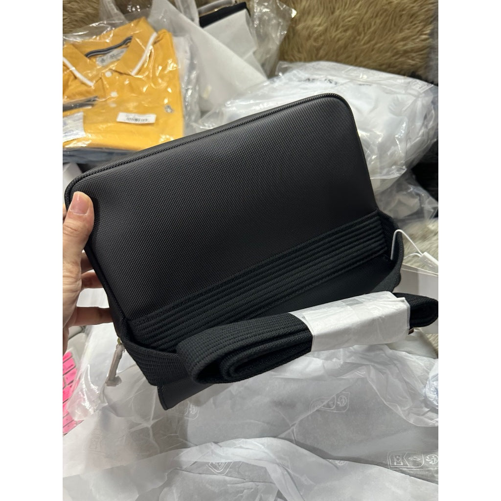 ORIG & IMPORTED LCT Men's Medium Messenger Crossbody Bag Black
