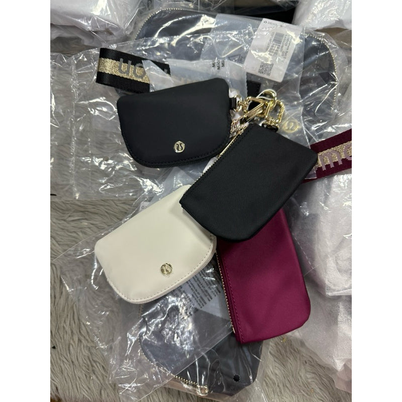 ORIG & IMPORTED Lululemon Dual Pouch Wristlet Small Wallet Keychain