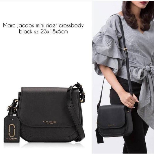 ORIG PRELOVED  MJ Mini Rider Leather Crossbody Bag