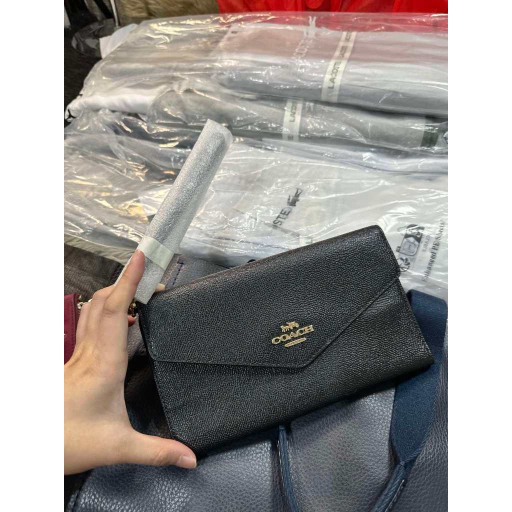 ORIG & IMPORTED CCH Travel Slim Envelope Large Wallet Black