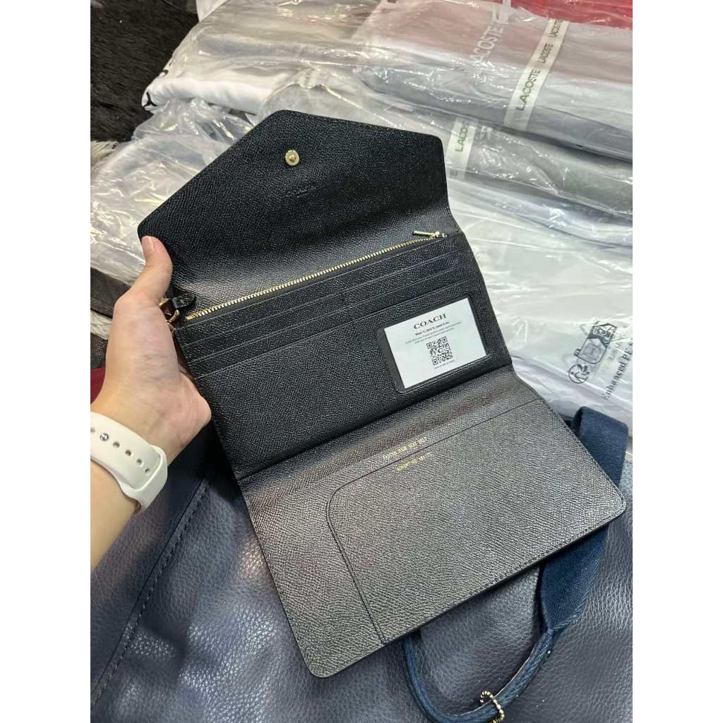 ORIG & IMPORTED CCH Travel Slim Envelope Large Wallet Black