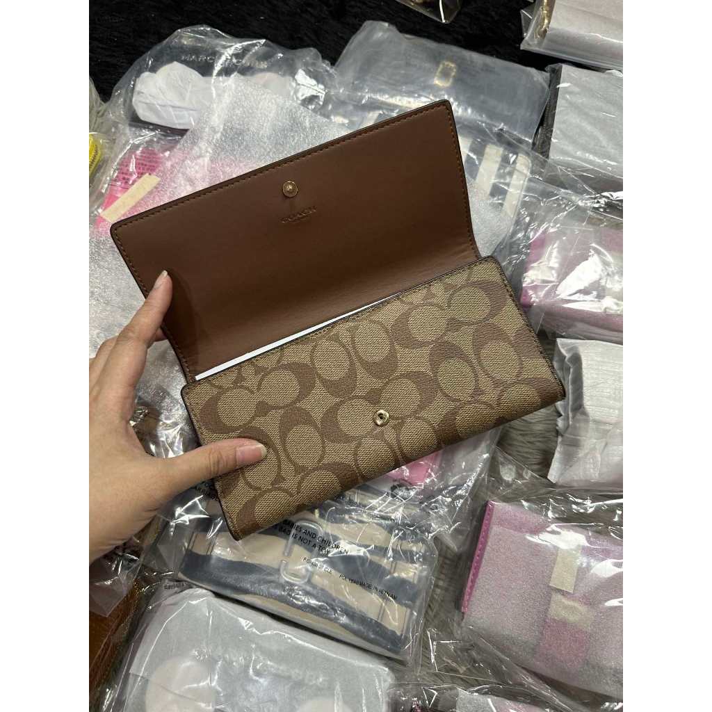 ORIG & IMPORTED CCH Trifold Long Wallet Brown