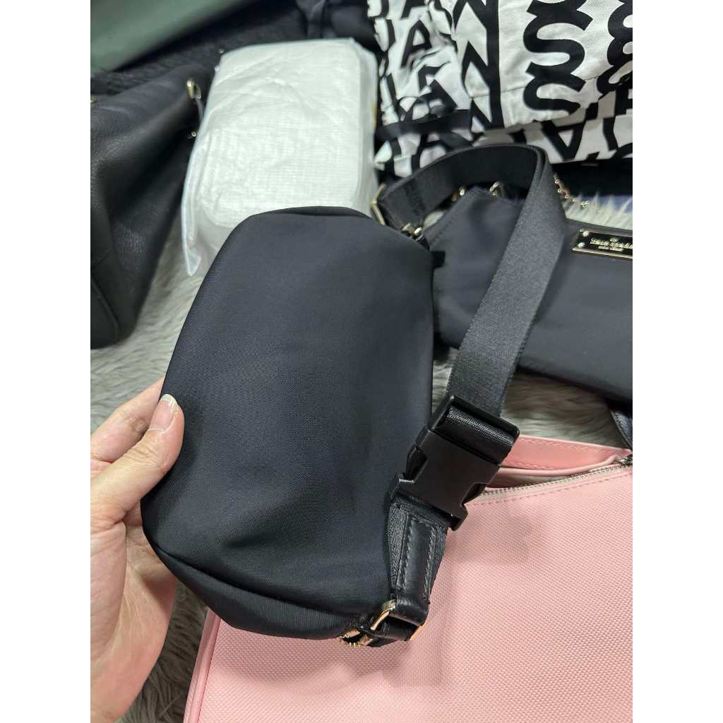 ORIG Preloved KS Watson Lane Nylon Belt Small Bag Black