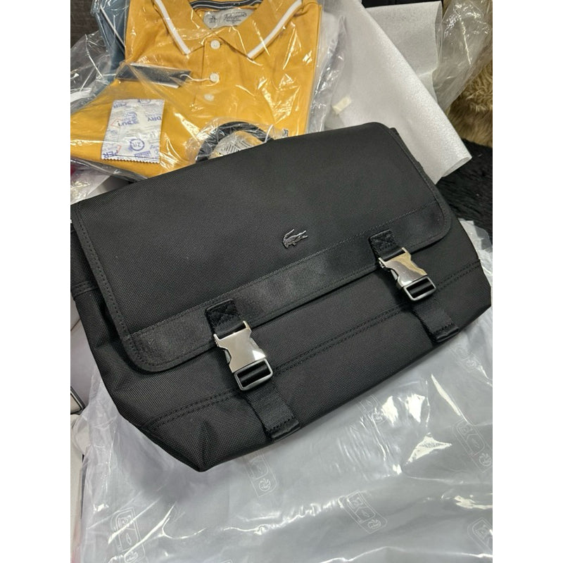 ORIG & IMPORTED LCT Men's Kome Messenger Laptop Bag Black large