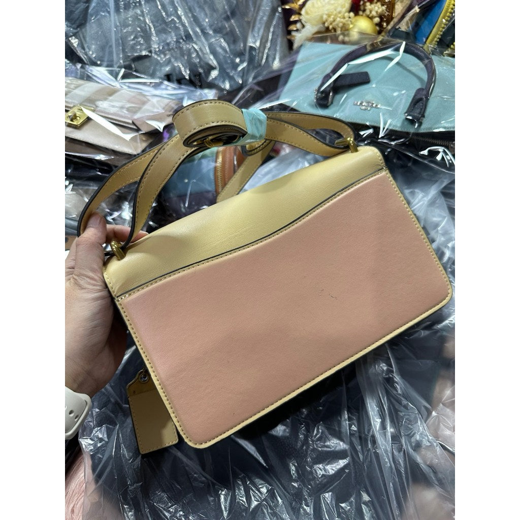 ORIG Preloved CCH Retail Bandit Shoulder Bag Yellow Colorblock