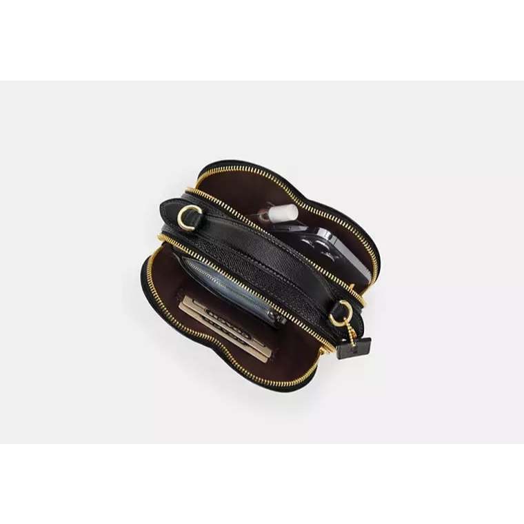 ORIG & IMPORTED CCH Heart Crossbody Bag In Signature Canvas With Cherry Print Brown Bag
