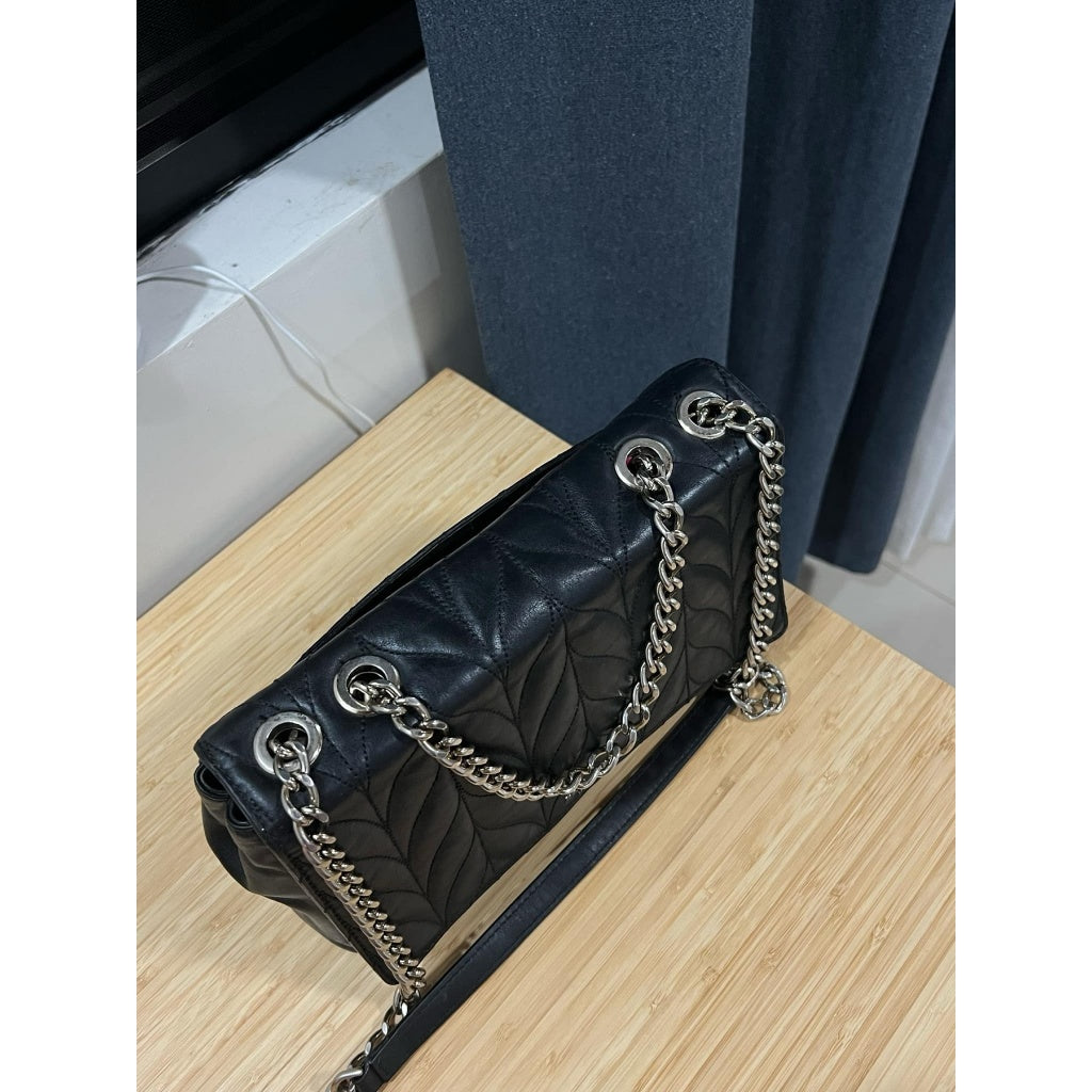 ORIG Preloved KS Medium Briar Lane Quilted Emelyn Black Bag