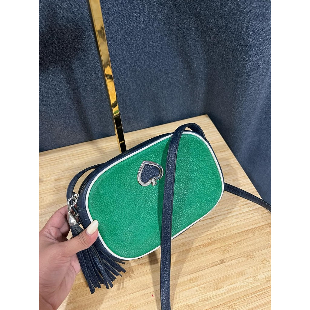 ORIG Preloved KS Kourtney Camera Crossbody Small Bag Green