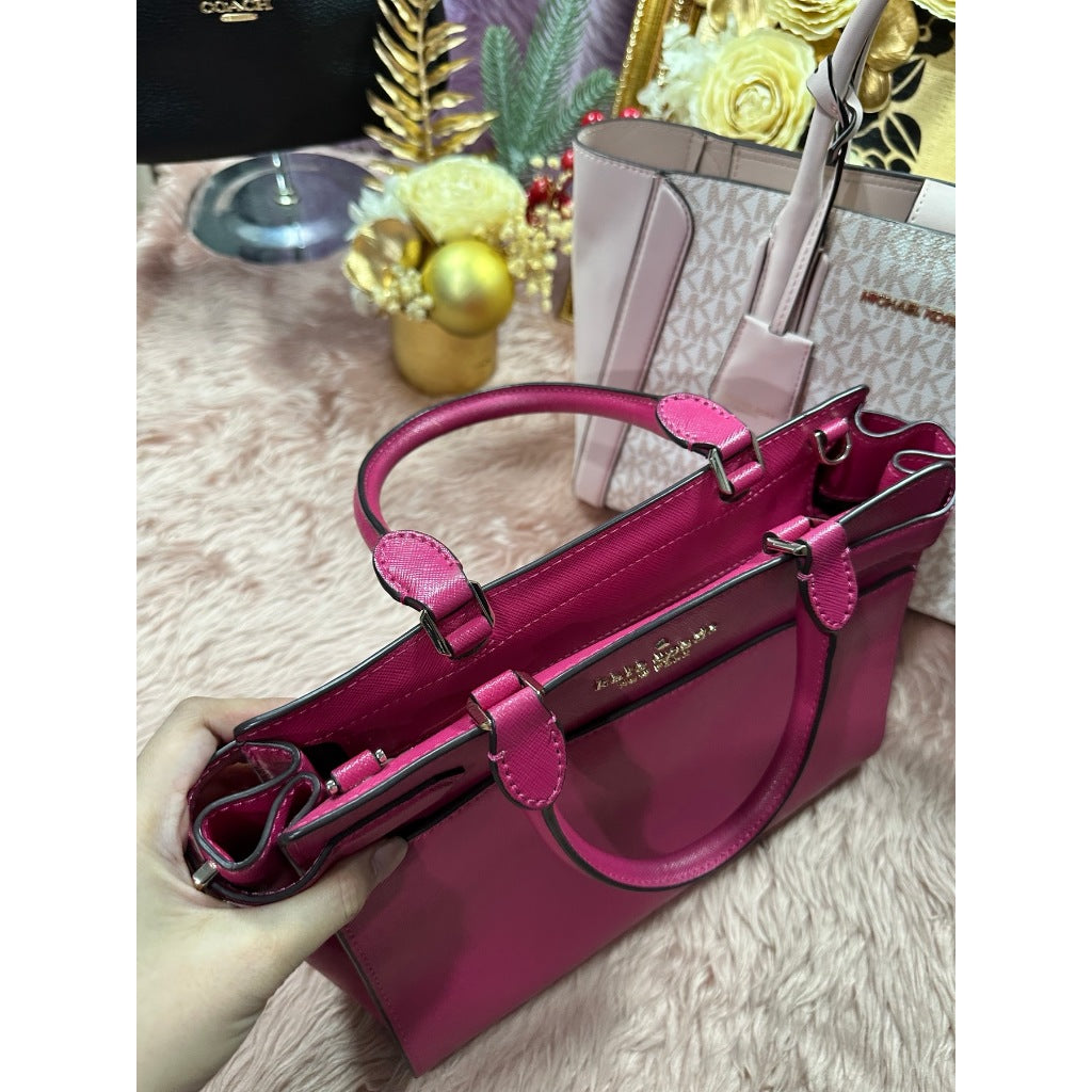 ORIG Preloved WITH FLAW KS Staci Medium Satchel Pink Bag