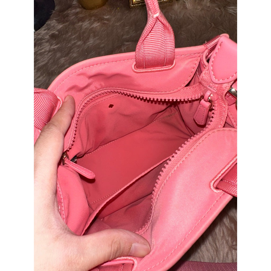 ORIG Preloved KS The Little Better Sam Nylon Mini Tote Pink Bag