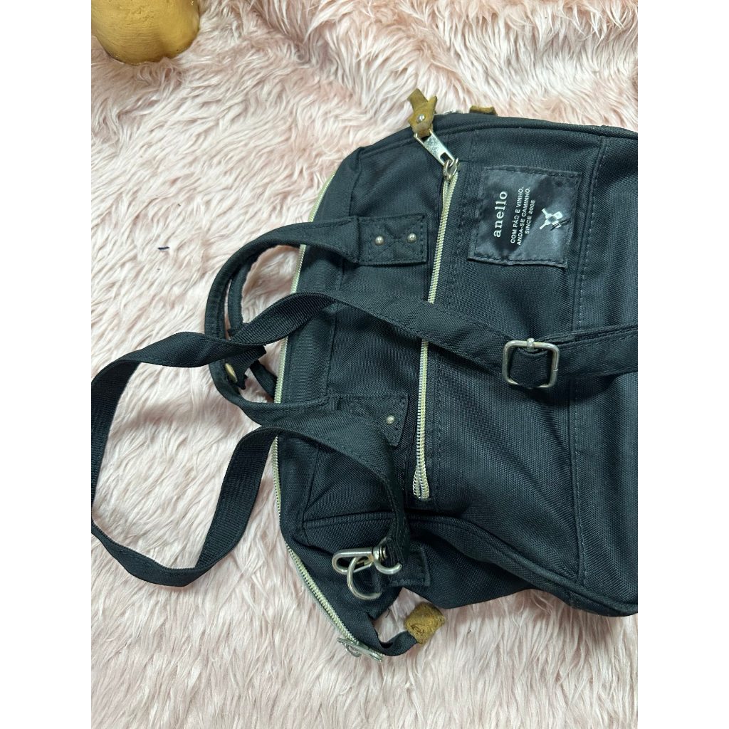 ORIG & IMPORTED Preloved Anello Black Bag