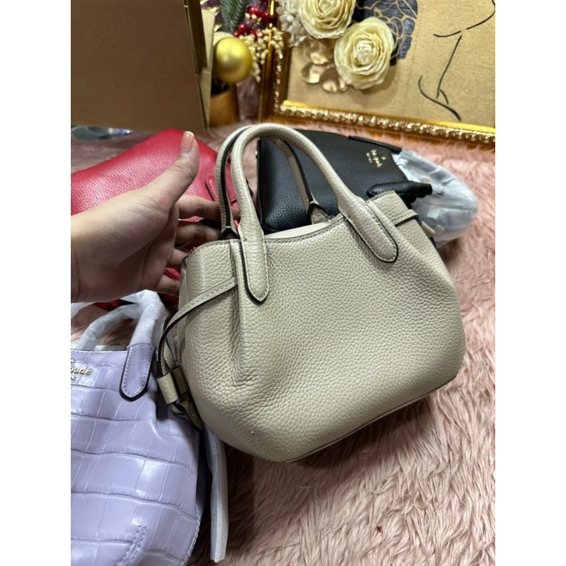 ORIG & IMPORTED KS Dumpling Mini Satchel Bag Black Red Lilac Sand Beige Grey