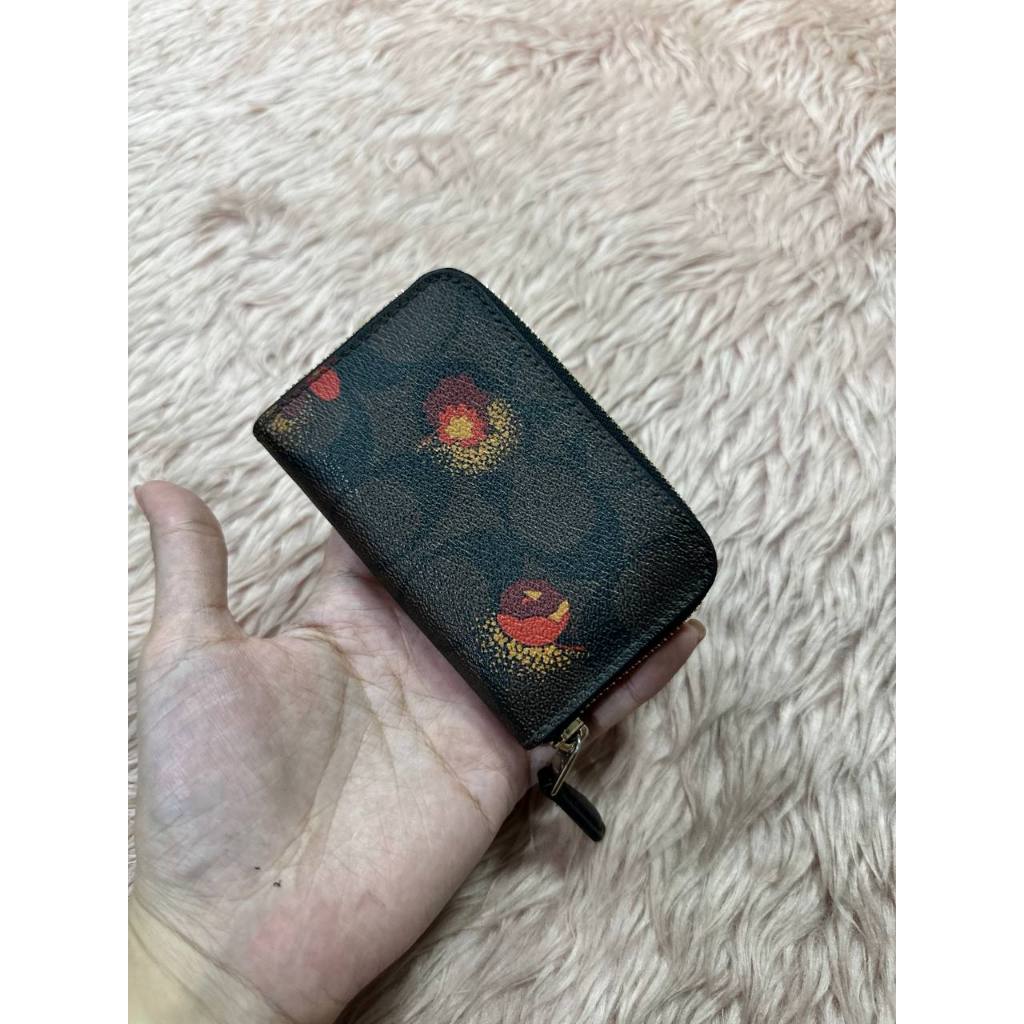ORIG & IMPORTED Preloved CCH Zip Around Coin Case Small Wallet Floral