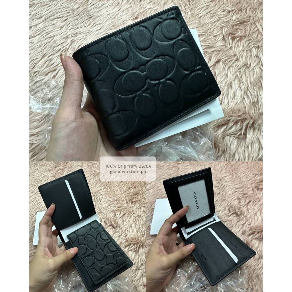 ORIG & IMPORTED CCH Compact Men Bifold Wallet Black/Brown
