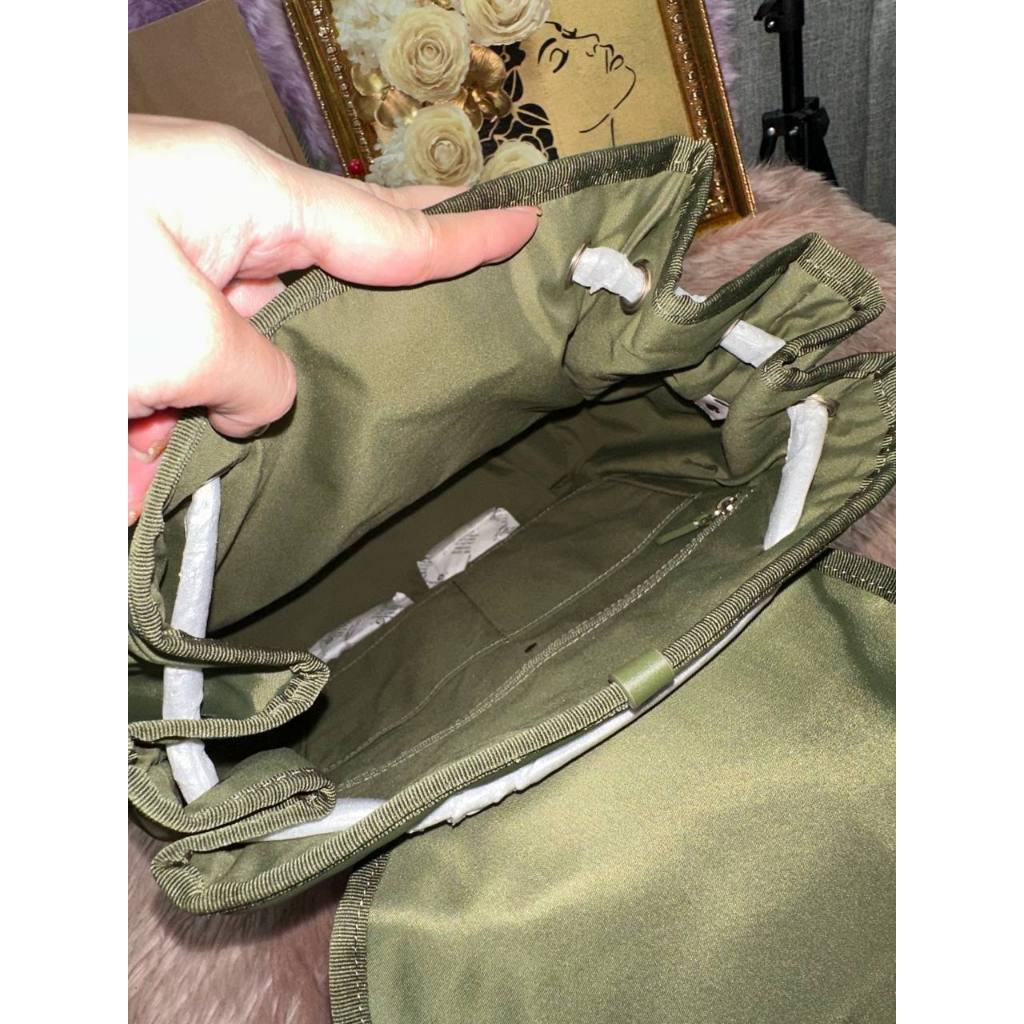 ORIG & IMPORTED KS The Little Better Sam Nylon Medium Backpack Bag in Sapling Green