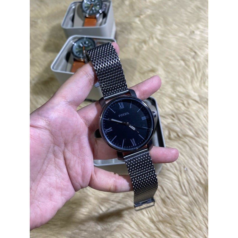 Orig Men Watch stainless & leather