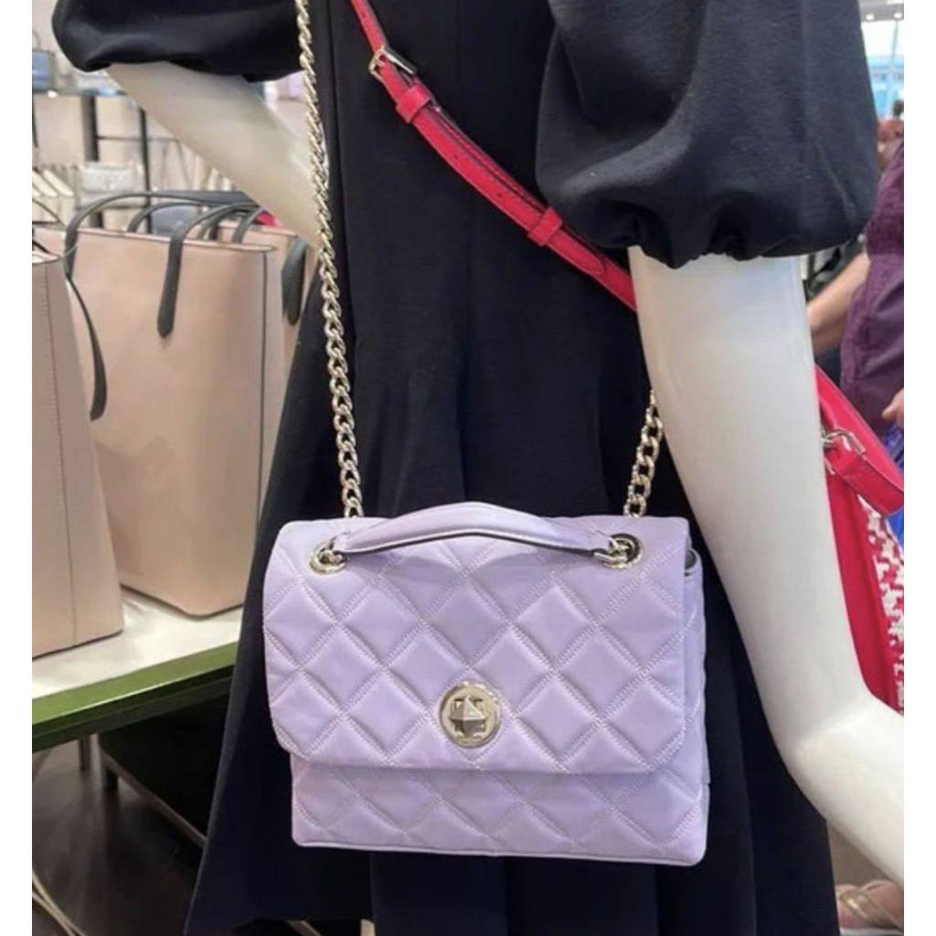 ORIG & IMPORTED KS Natalia Small Flap Crossbody Bag Purple