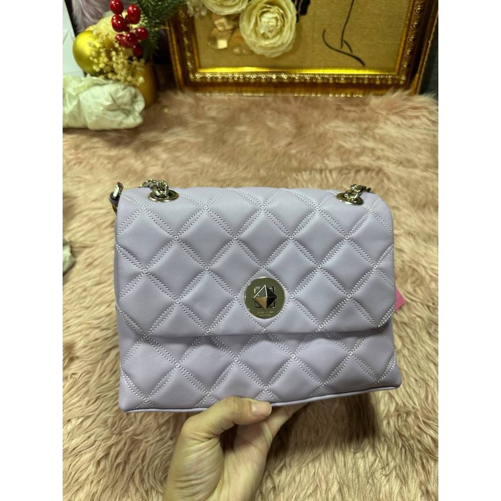 ORIG & IMPORTED KS Natalia Small Flap Crossbody Bag Purple