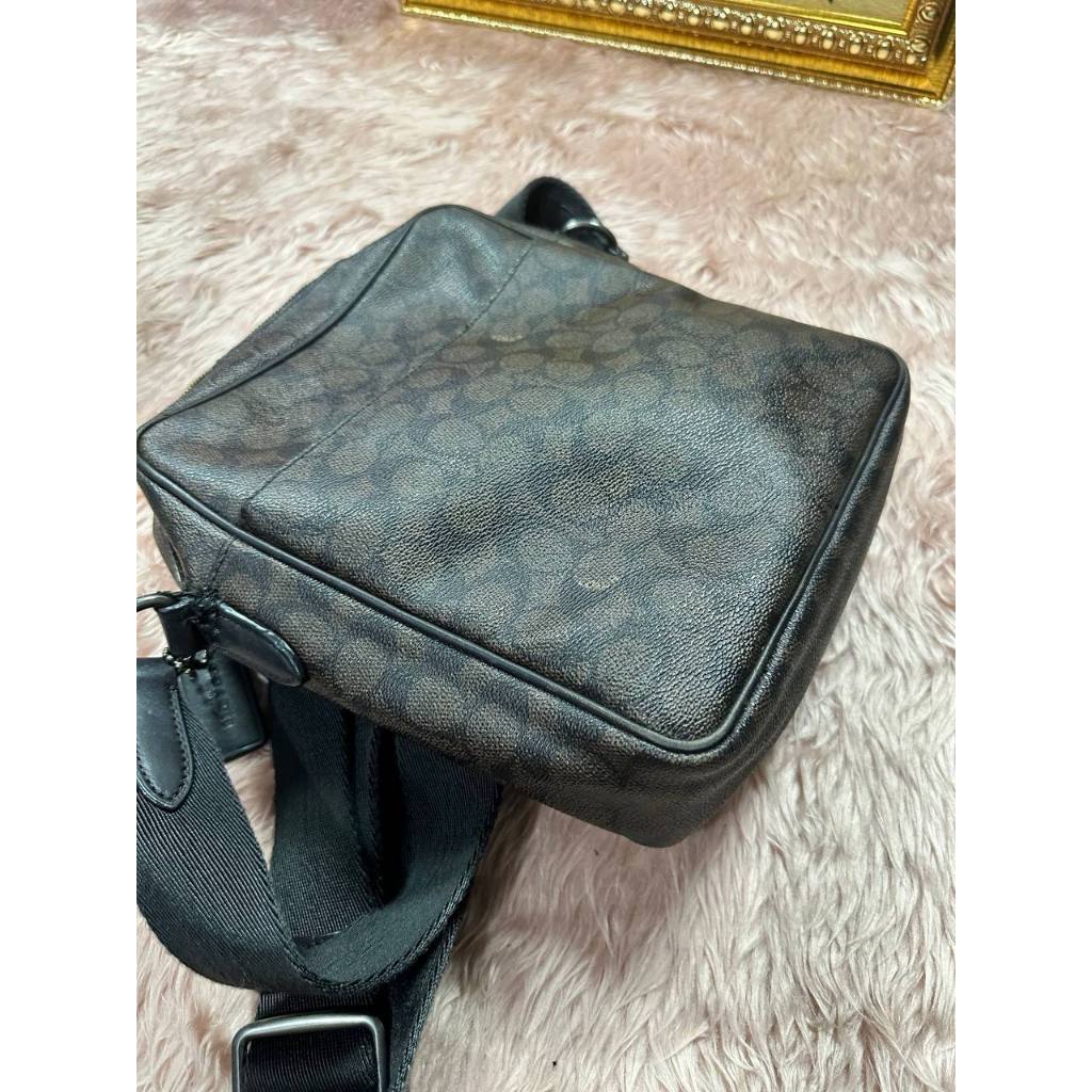 ORIG Preloved Repaired CCH Signature Metropolitan Flight Monogram Men Brown Bag
