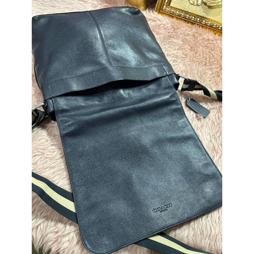ORIG Preloved CCH Charles Messenger Blue Flap Bag