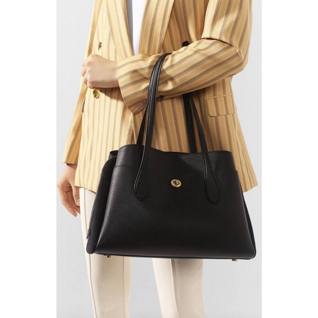ORIG Preloved CCH Lora Carryall 30 Large Navy Tote Bag