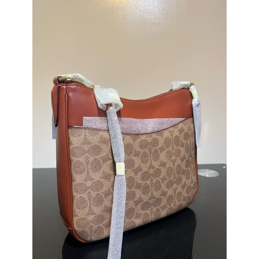 ORIG & IMPORTED CCH Retail Chaise Crossbody Bag In Signature Canvas Brown Tan