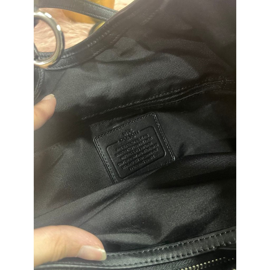 ORIG Preloved CCH Carlyle Shoulder Hobo Bag Black jacquard