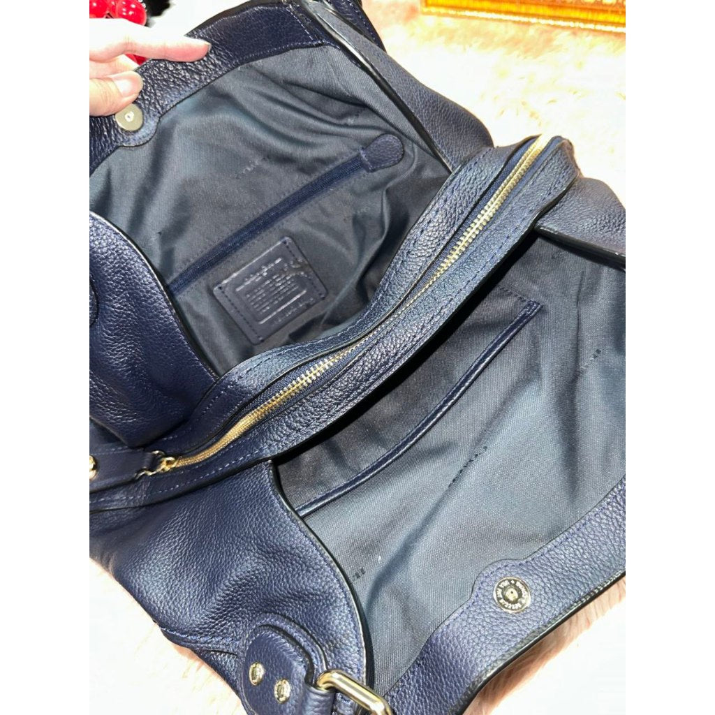 ORIG Preloved CCH Edie Large Hobo Shoulder Bag Navy Blue