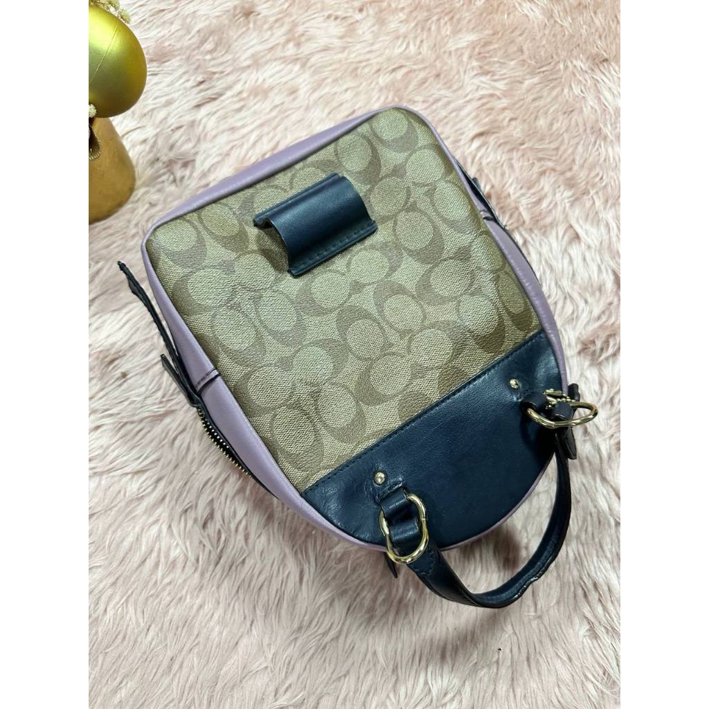 ORIG Preloved CCH Andi Mini Convertible Backpack Brown/Purple Bag