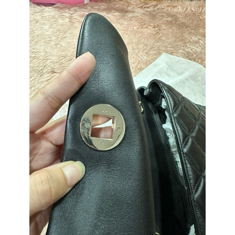 ORIG PRELOVED Natalia Small Flap Crossbody Black Bag
