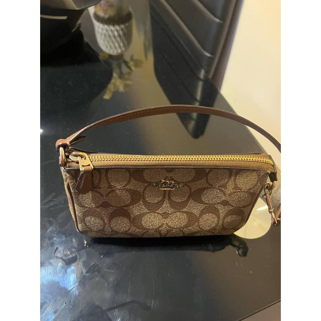 ORIG Preloved CCH Nolita 19 In Signature Canvas Small Khaki Brown Bag